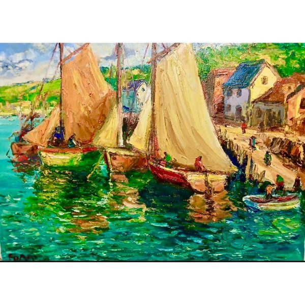 Francisco Moya | Típica caleta de encendidos colores