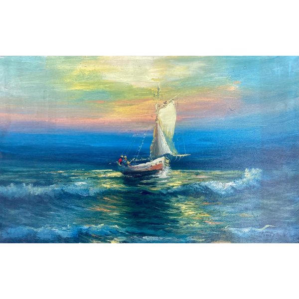 Próspero Araya | Velero en el mar