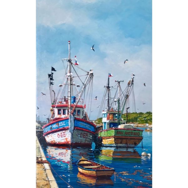 Ernesto Romero | Goletas en el muelle