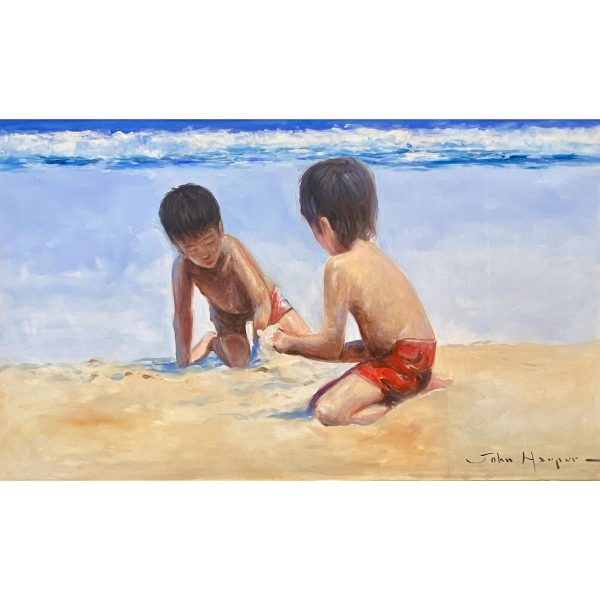 Harper | Niños jugando en la playa